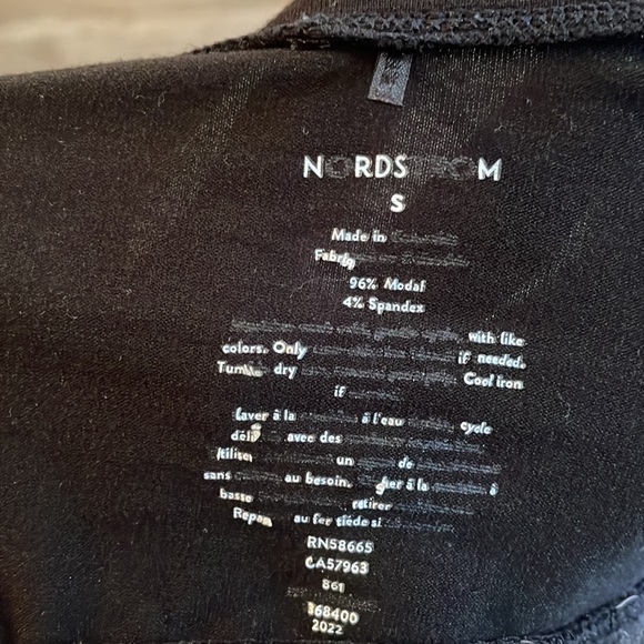 Nordstrom Black Thin Stretchy Loungewear Bralette - Picture 4 of 4